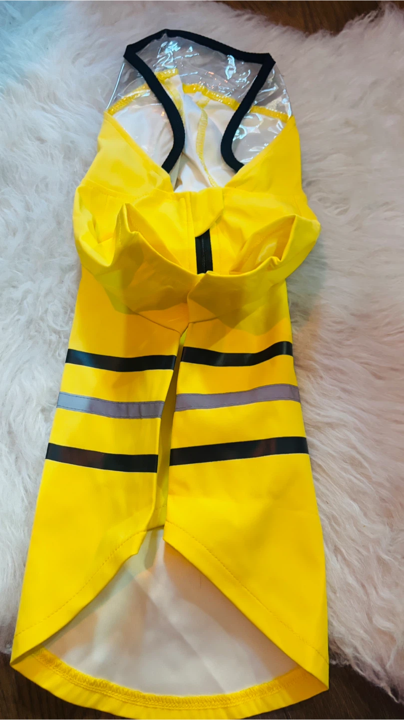 Wizland Dog Raincoat - Yellow, Medium
