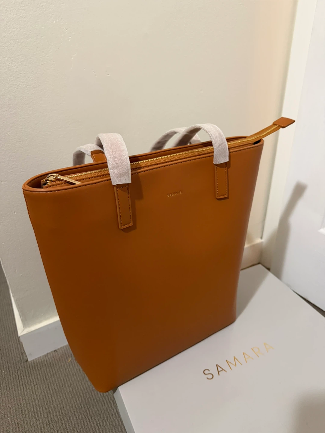 SAMARA Brown Leather Bag