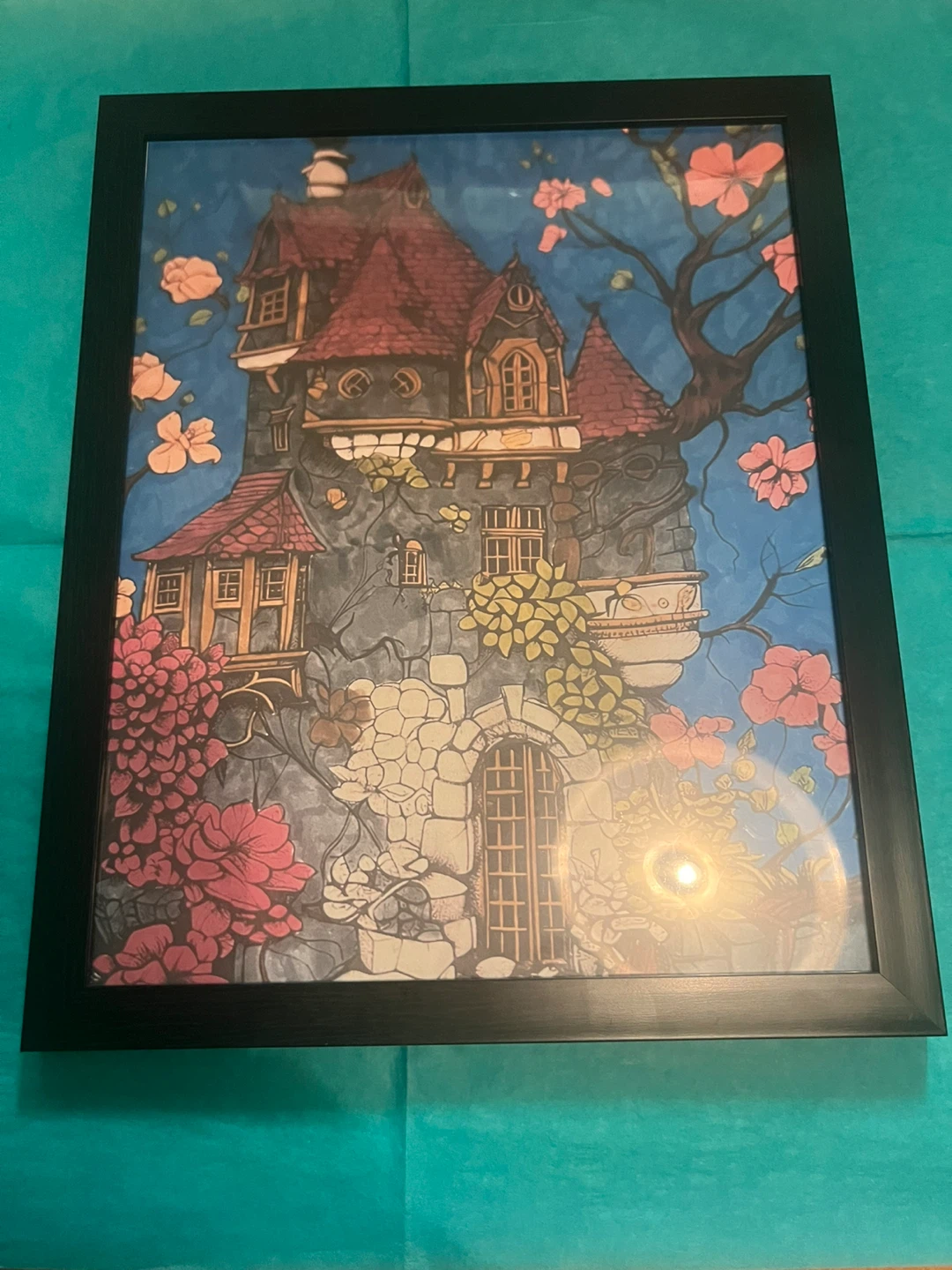 Sarah’s framed whimsical art work for sale - photo 2