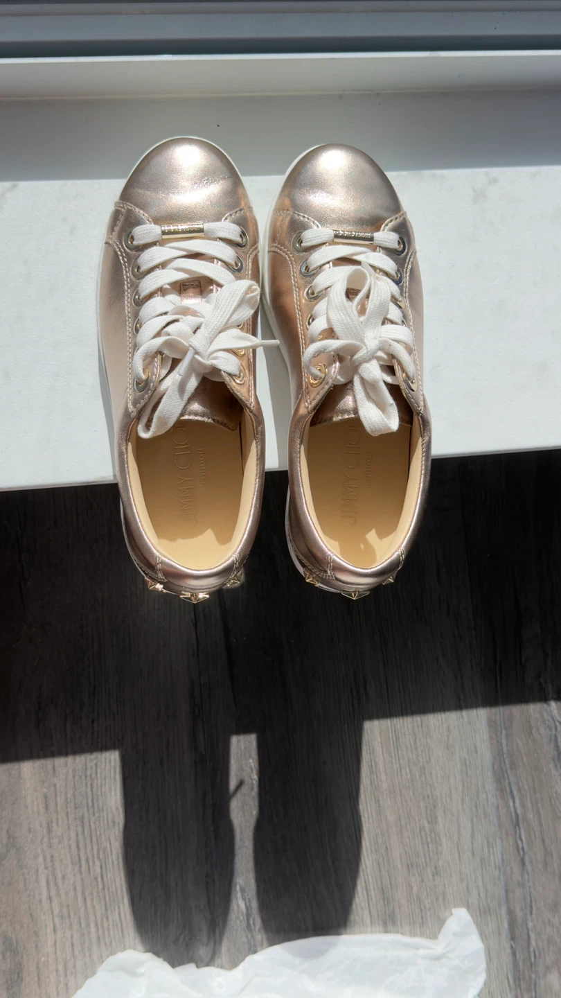 Jimmy Choo Leather Sneakers - Size 35 - photo 4