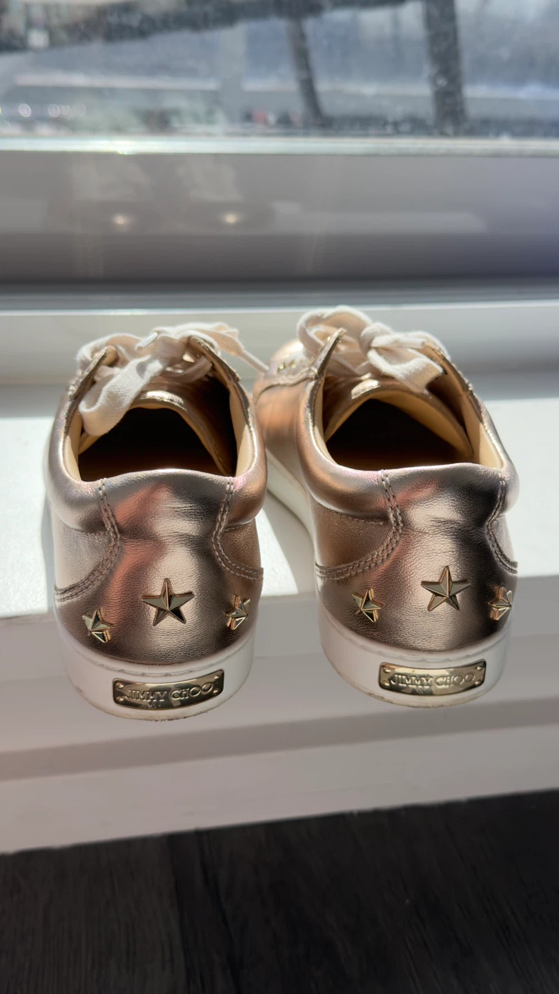Jimmy Choo Leather Sneakers - Size 35 - photo 5