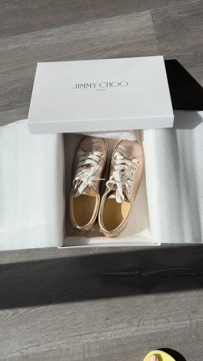 Jimmy Choo Leather Sneakers - Size 35