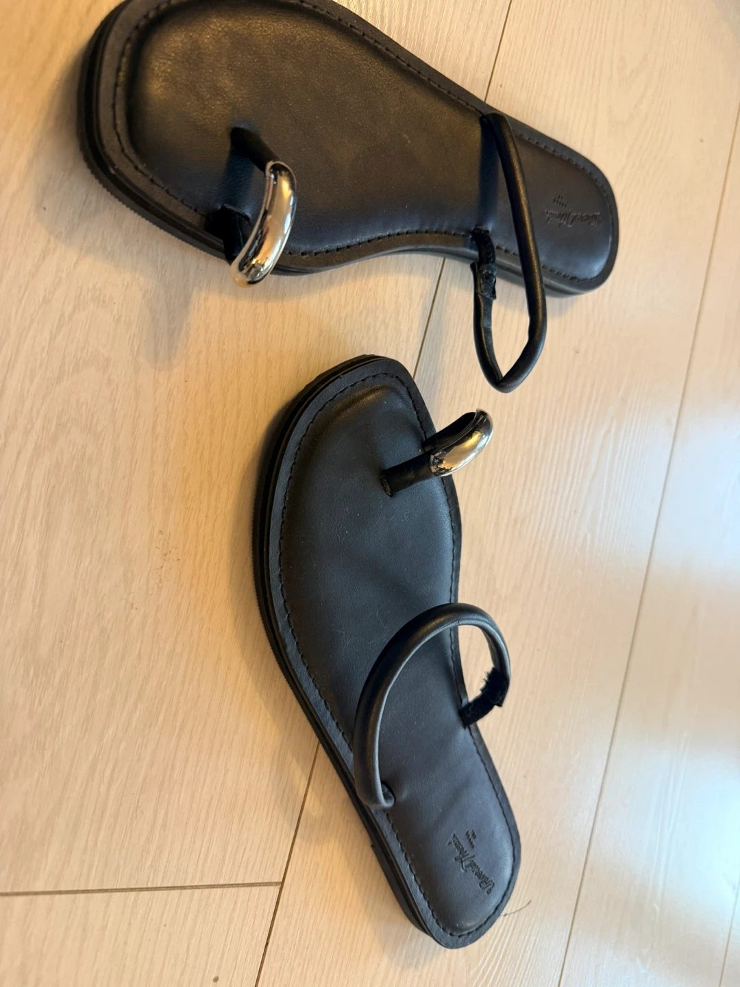 Black Flat Sandals - Size 7 - photo 2