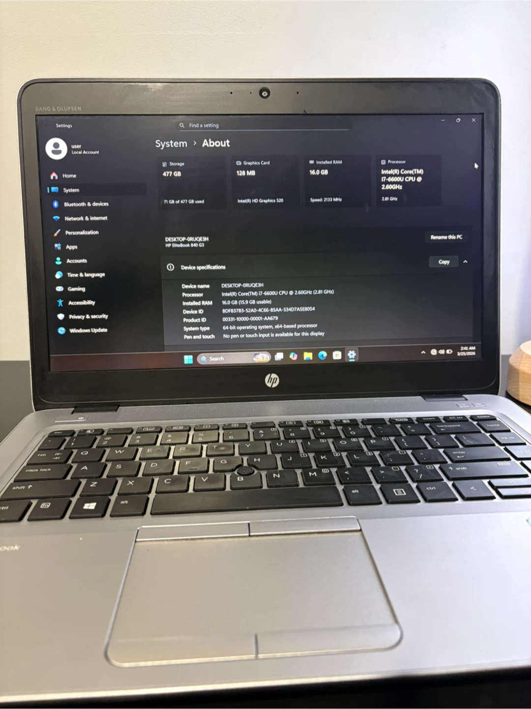 Hp Elitebook 840 G3 core i7 laptop. Windows 11/MS office 2021/8. - photo 5