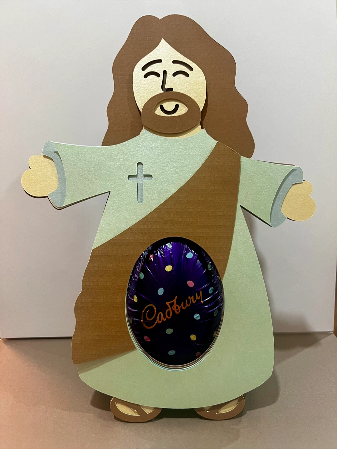 Jesus Cadbury Egg Easter Holder