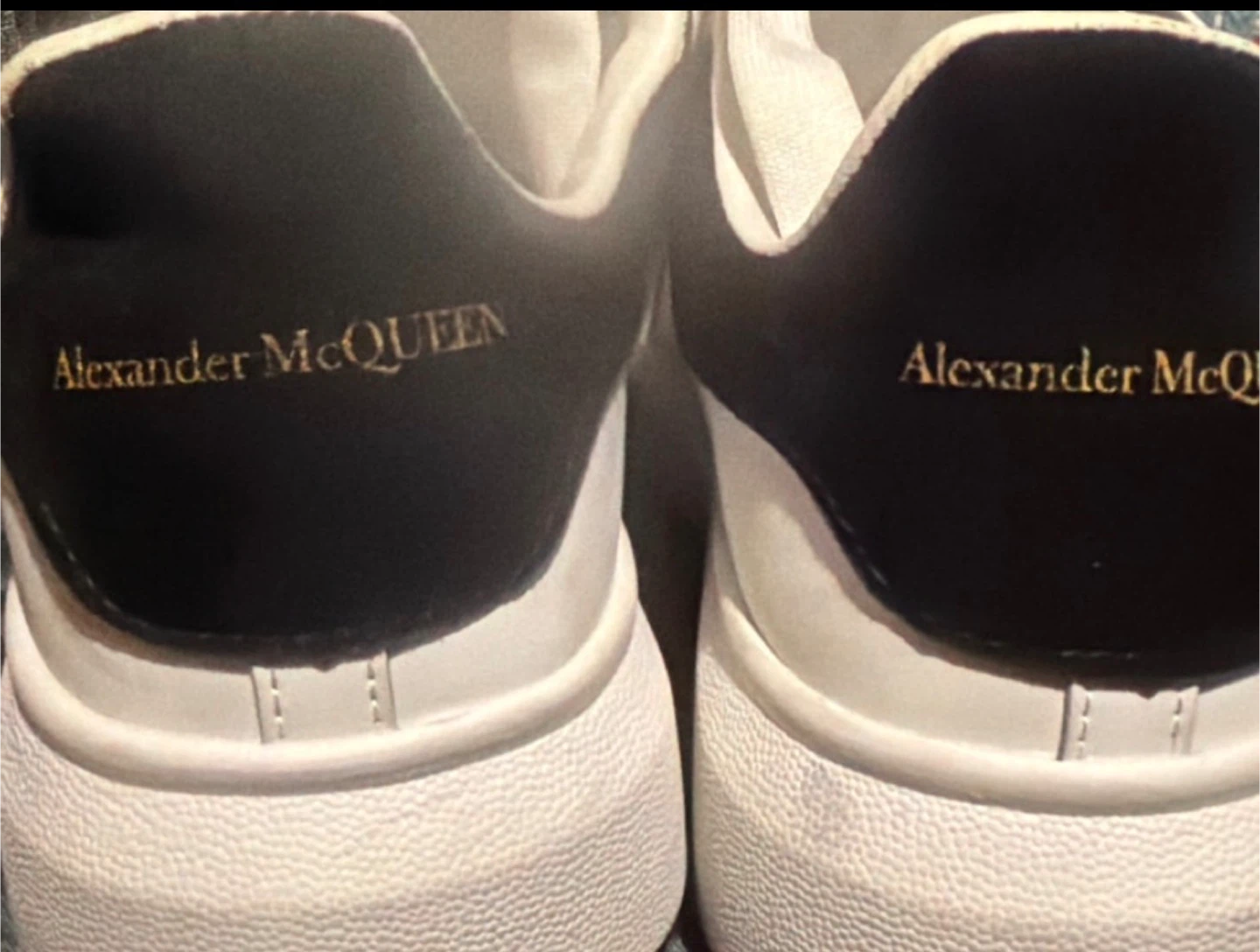 Alexander McQueen White Leather Platform Sneakers Size 43 - photo 2