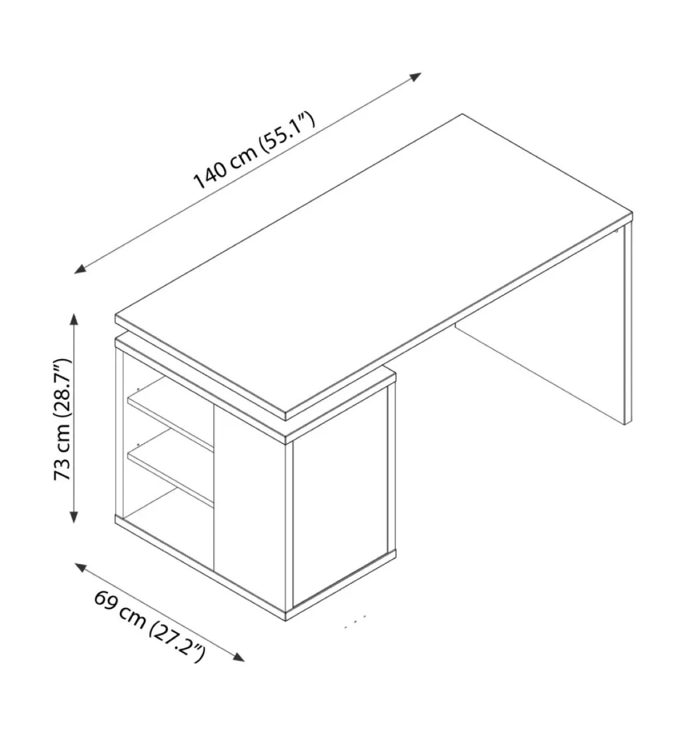 ULLITS Office Desk (140 x 69 cm) - photo 2