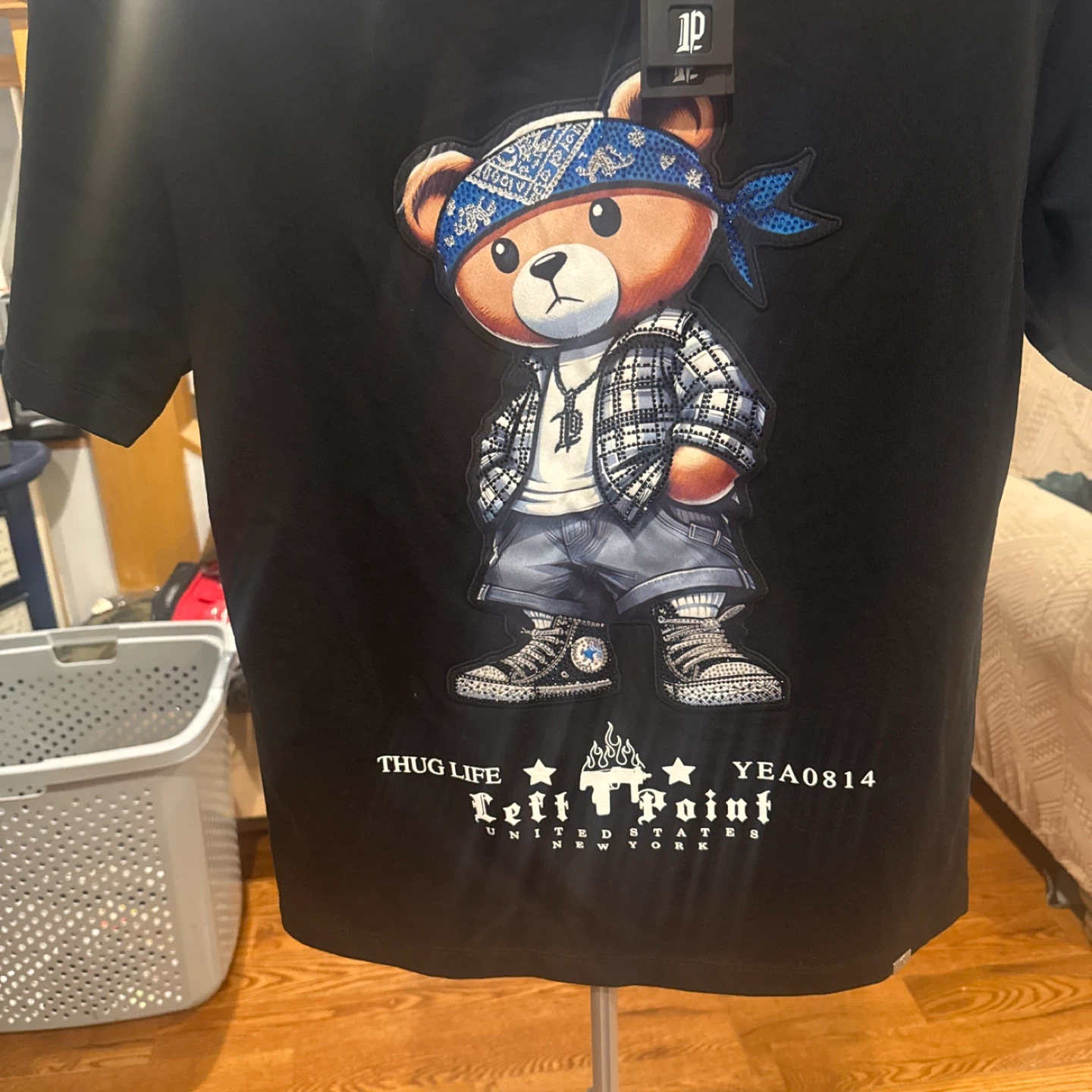 Left Point "Thug Life" Bear T-Shirt - photo 2