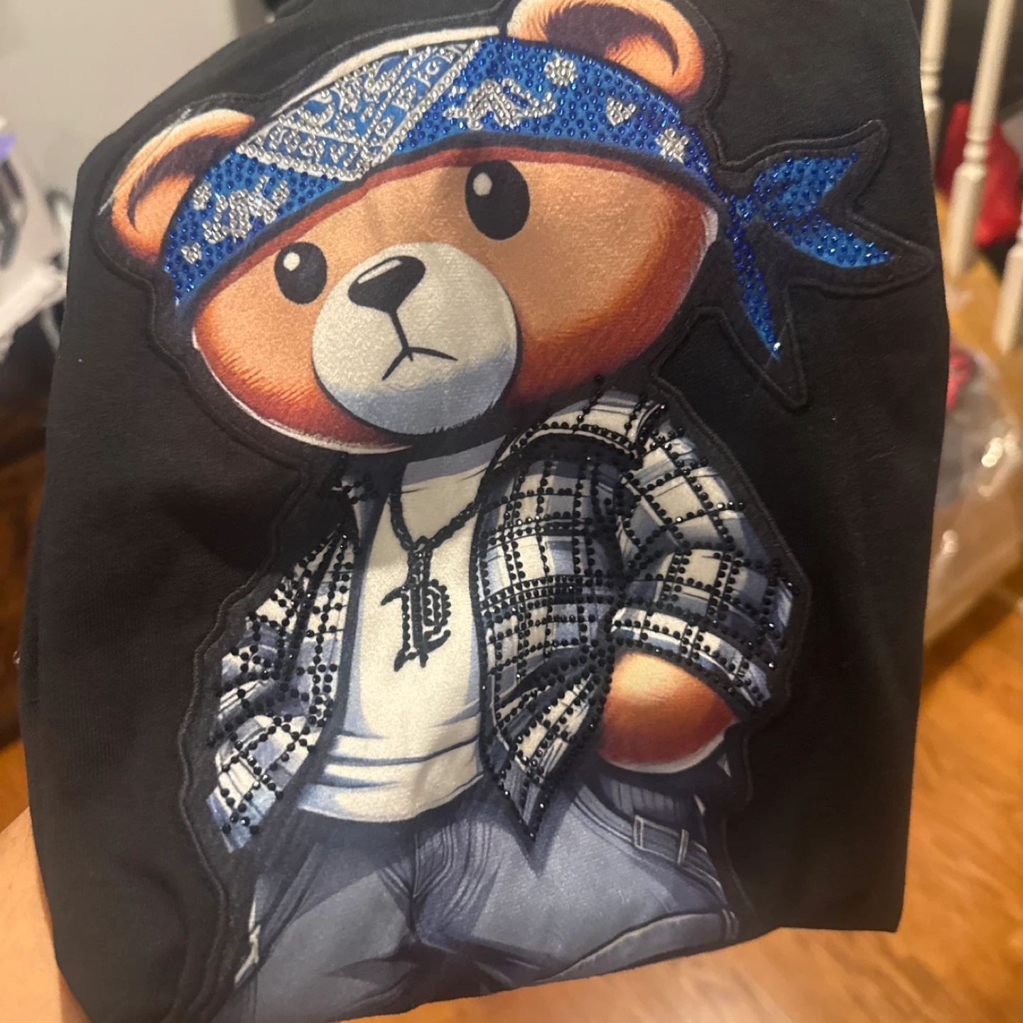 Left Point "Thug Life" Bear T-Shirt - photo 3