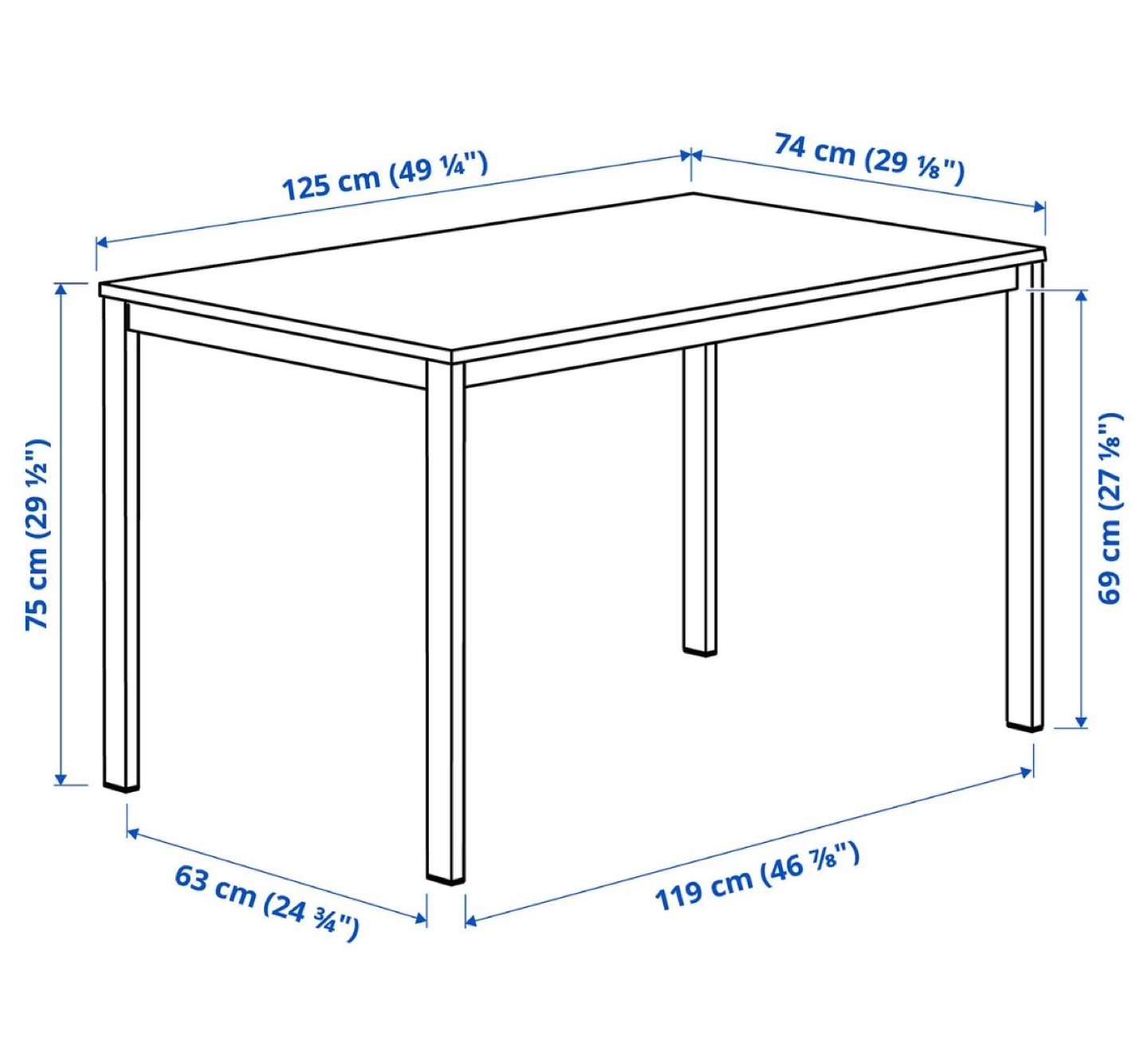 White Dining Table (no chair) - photo 3