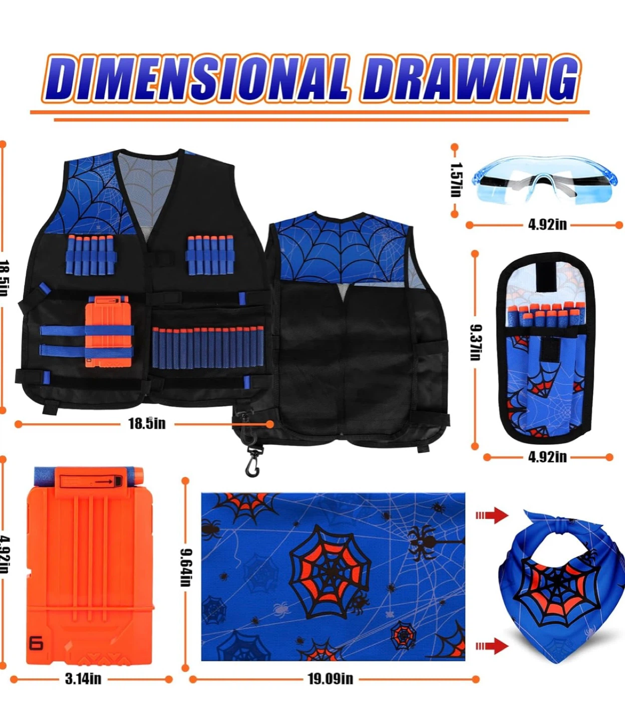 Tactical Vest Kit with Darts and Accessories - photo 3