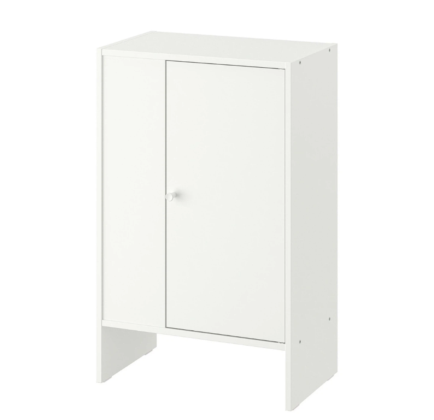 IKEA white storage cabinet with doors