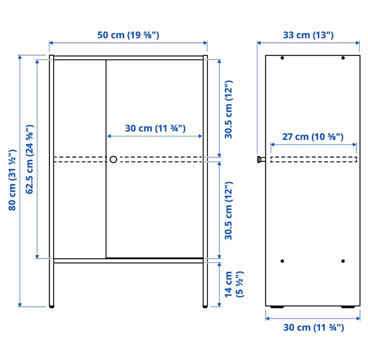 IKEA white storage cabinet with doors - photo 2