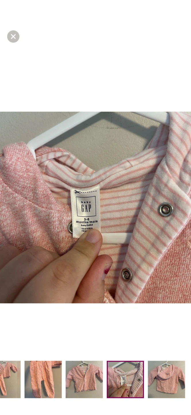 Baby Gap Pink Hoodie & Pants Set - photo 4