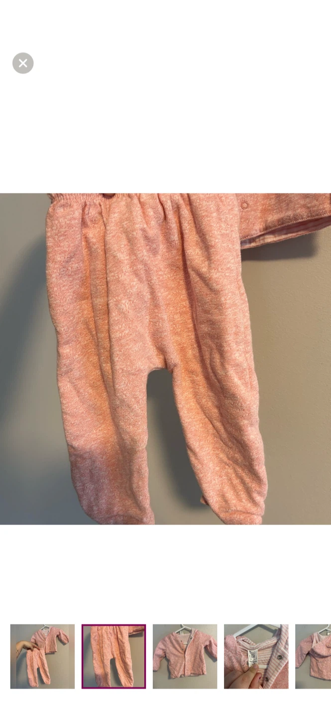 Baby Gap Pink Hoodie & Pants Set - photo 2