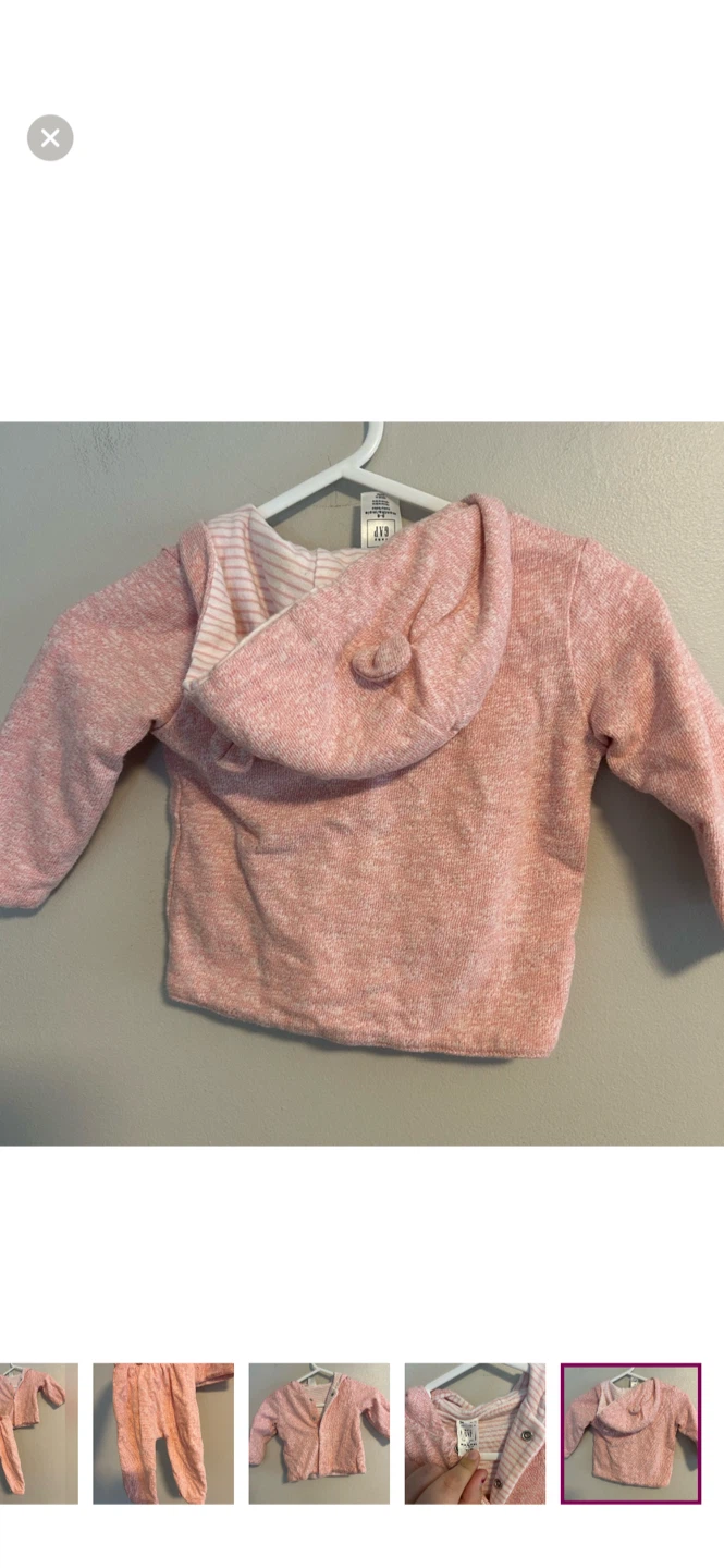 Baby Gap Pink Hoodie & Pants Set - photo 5