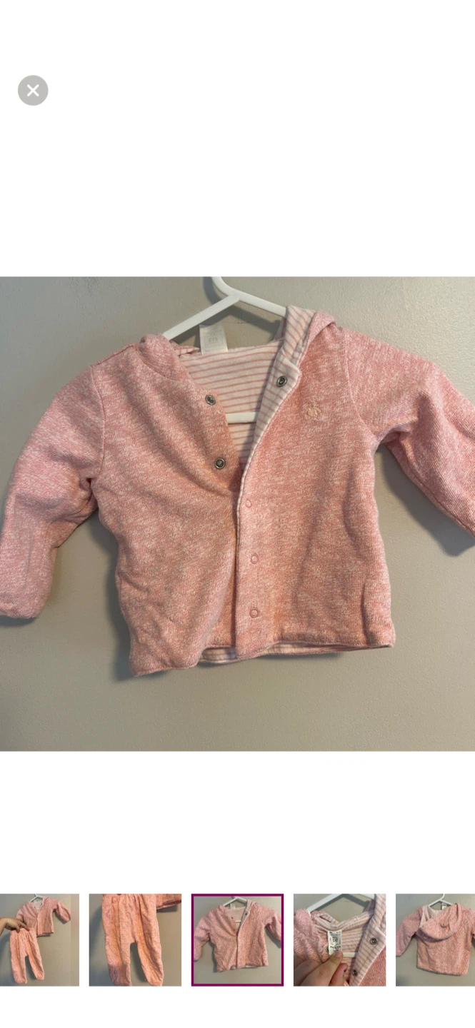 Baby Gap Pink Hoodie & Pants Set - photo 3