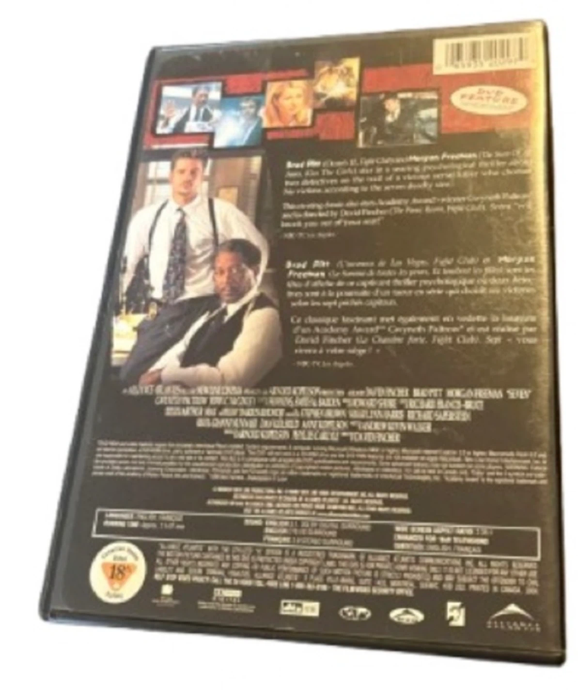 Se7en DVD — Brad Pitt & Morgan Freeman (Psychological Thriller) - photo 2