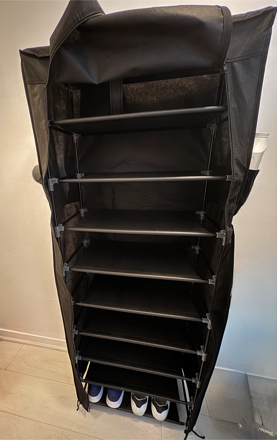 Black 10-Tier Shoe Rack Storage Organizer - photo 2