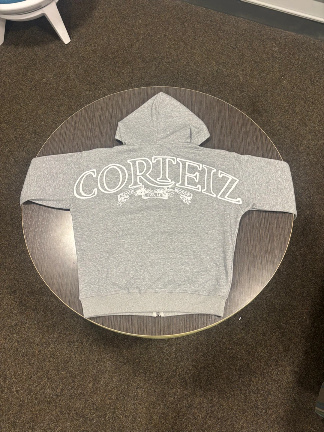 Corteiz Grey Zip-Up Hoodie - photo 2