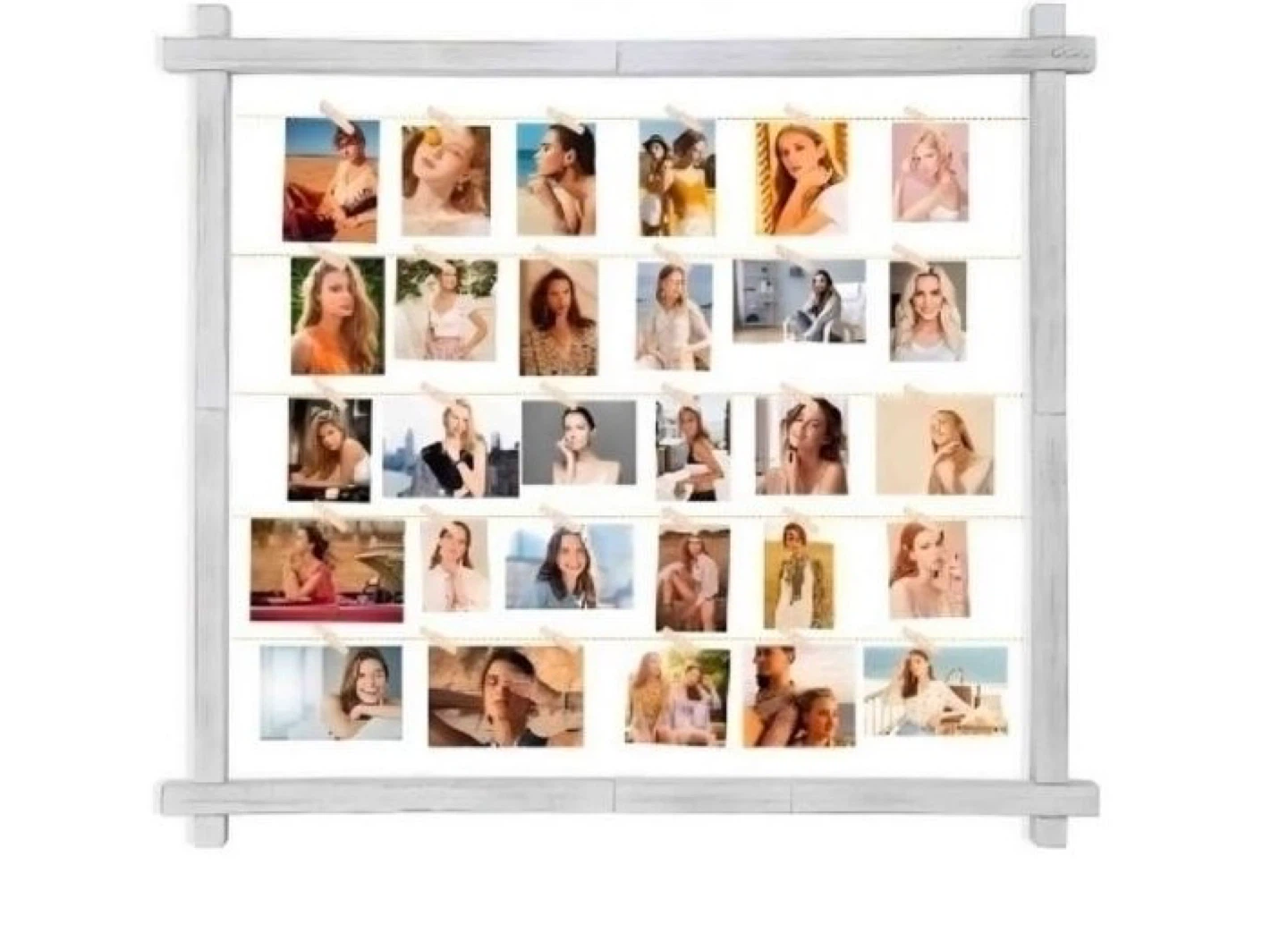 DIY Clip Photo Frame with 30 Clips 🥕