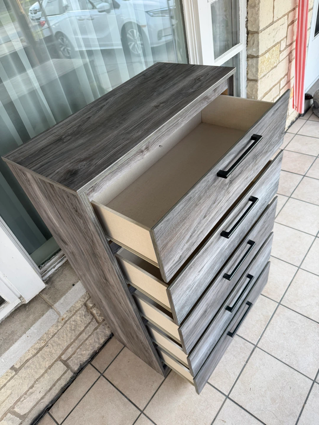 5-Drawer Tall Dresser Chest - photo 2