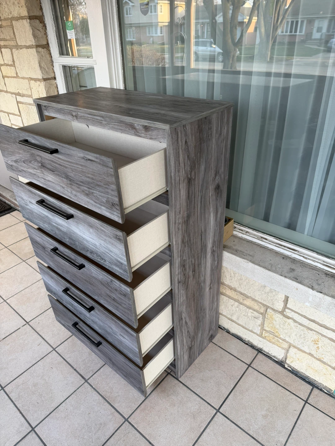 5-Drawer Tall Dresser Chest - photo 4