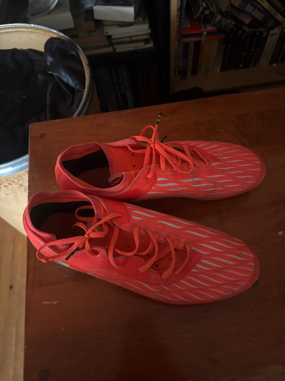 Adidas X Speedportal.3 FG Soccer Cleats - Coral/White - Size 8