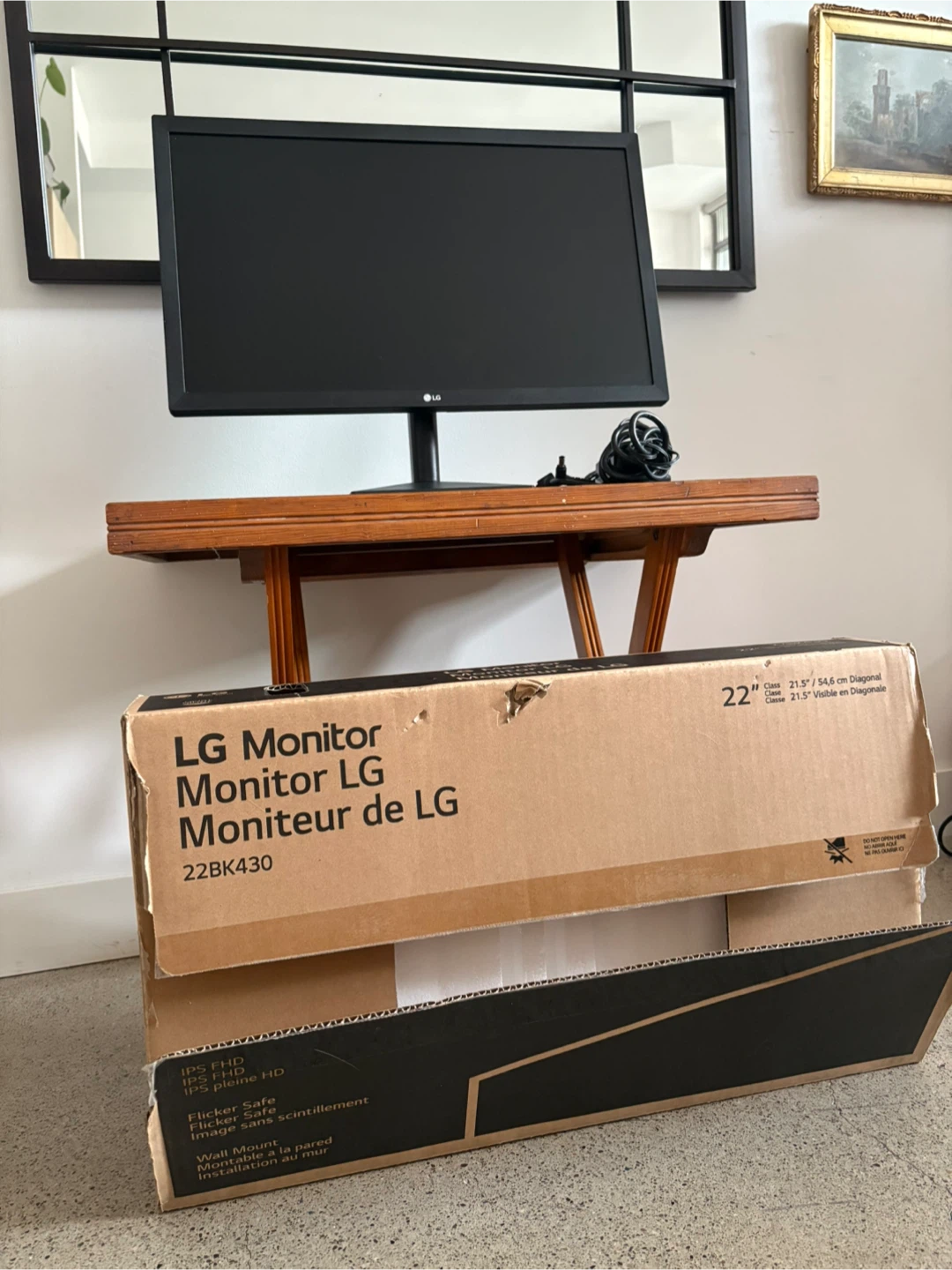 22” LG Monitor & Power Cord - photo 5