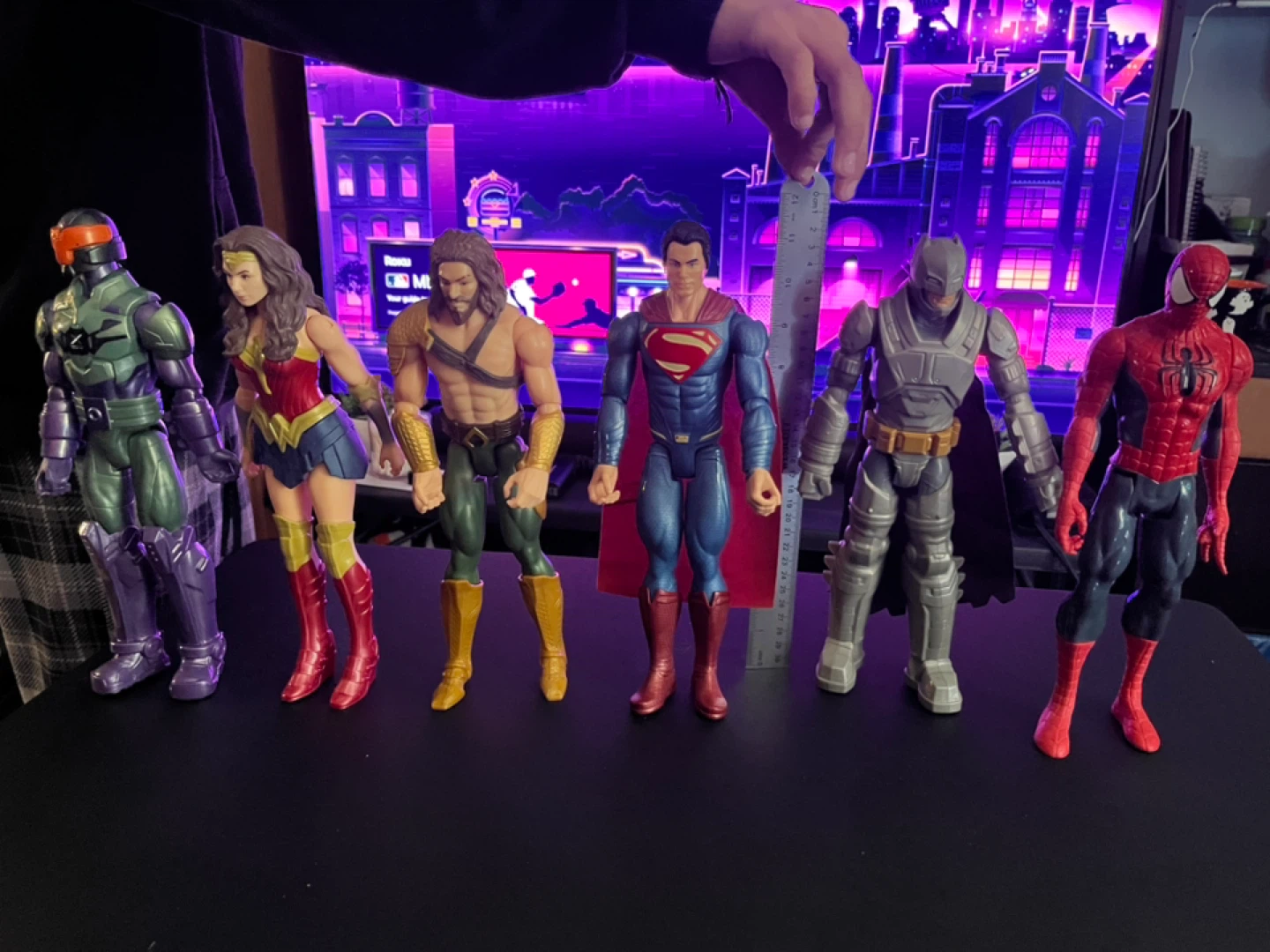 Figures - Superman, Batman, Wonder Woman, Aquaman, Spiderman - photo 3