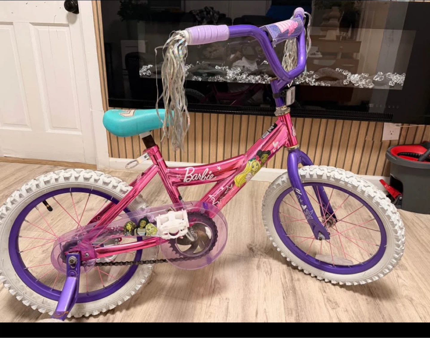 Barbie Pink and Purple Kids Bike