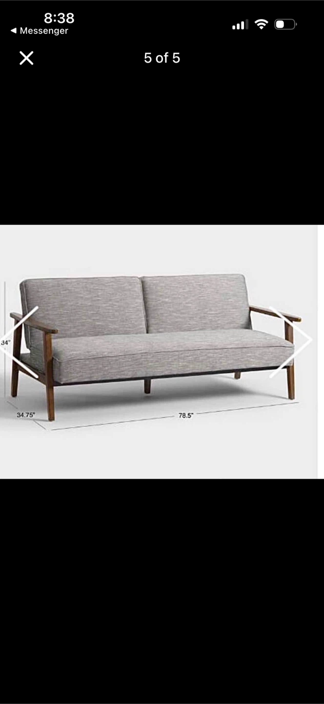 World market .Mid century sofa/sleeper. $100 firm