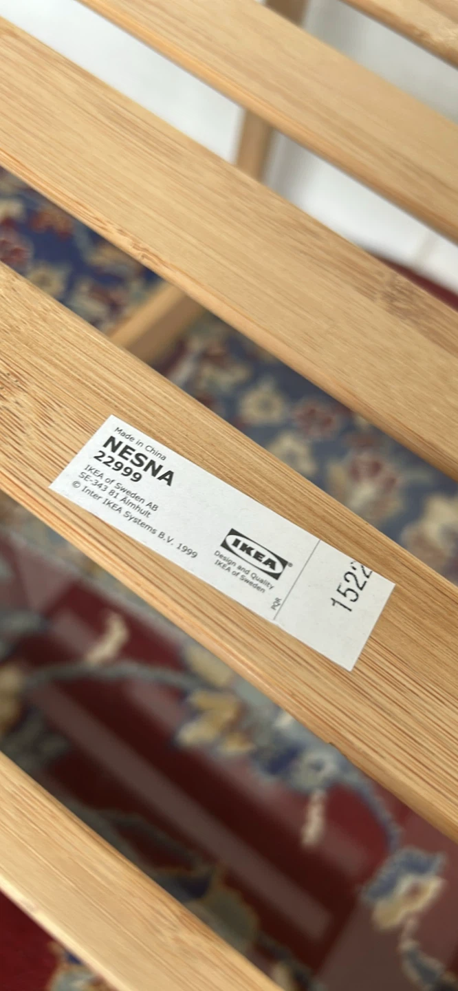 IKEA NESNA Bedside Table with Glass Top - photo 2