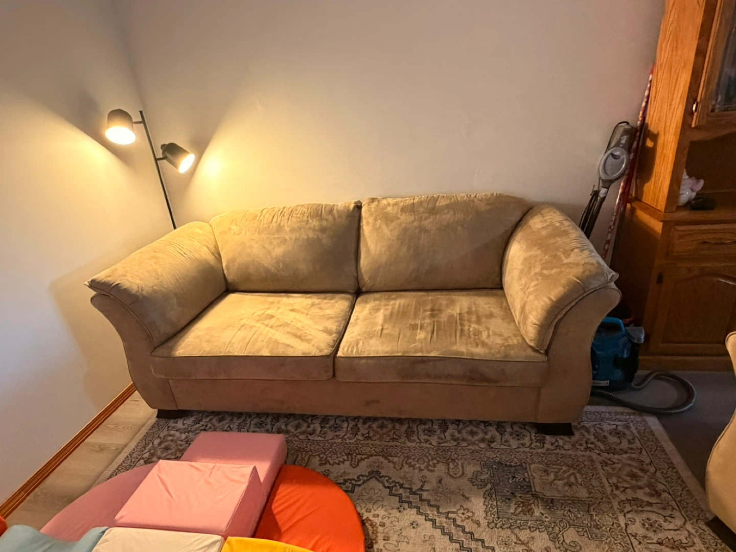 Tan Loveseat Sofa - photo 4