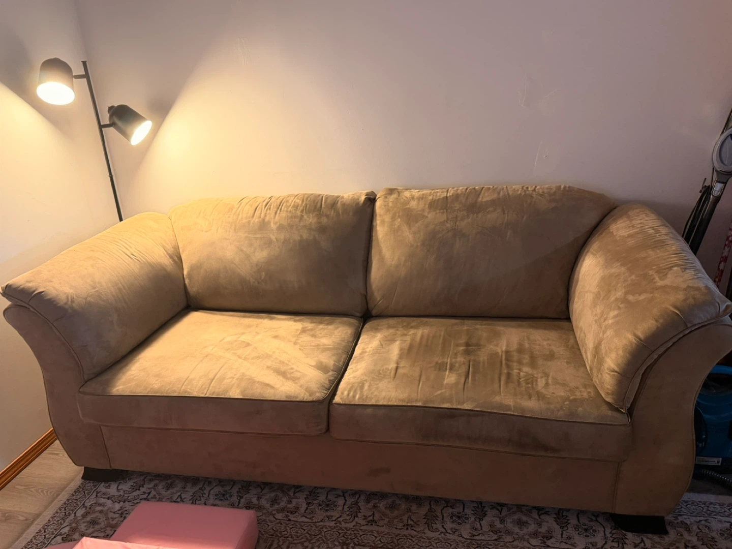 Tan Loveseat Sofa - photo 5