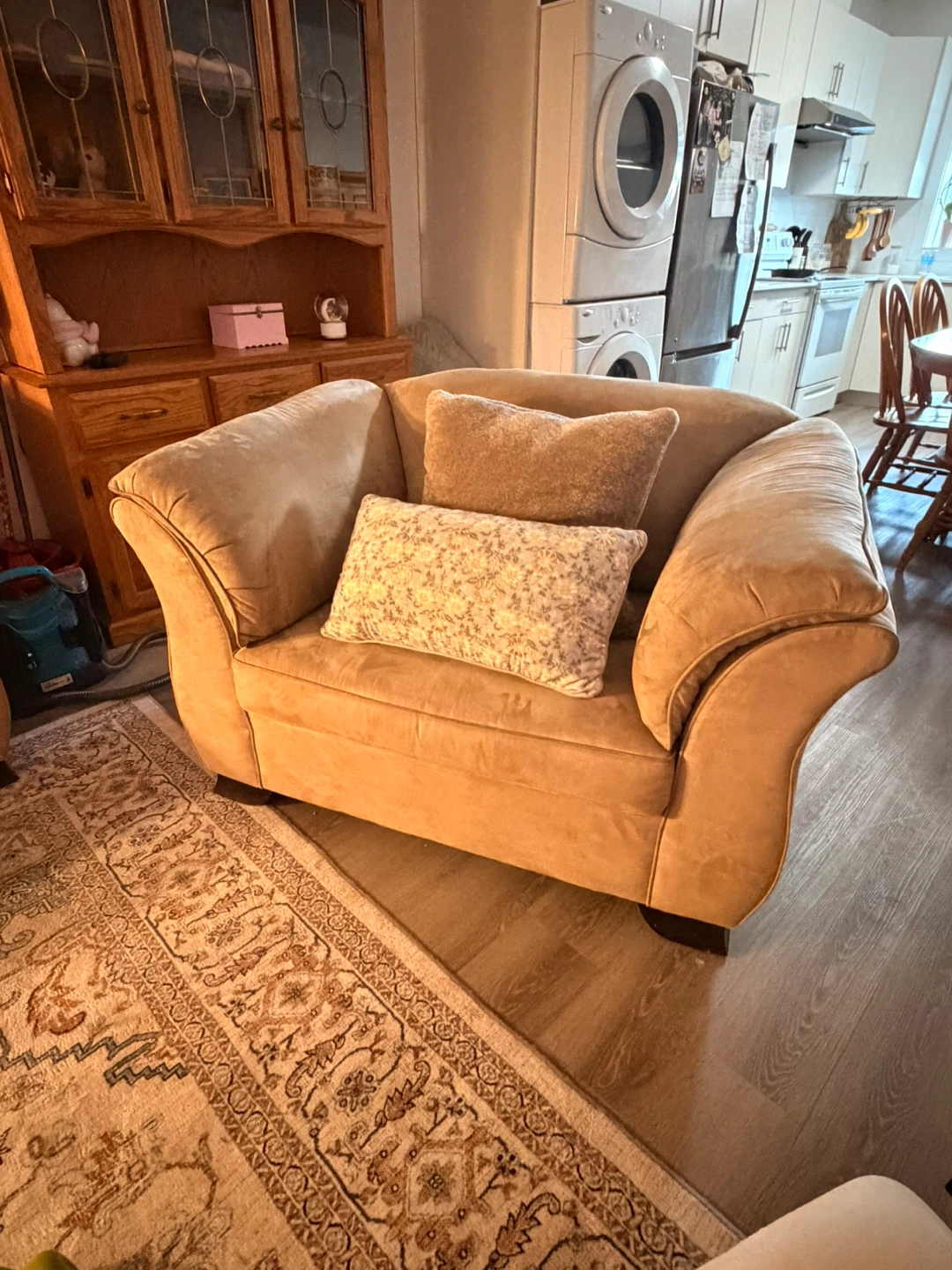 Tan Loveseat Sofa - photo 2