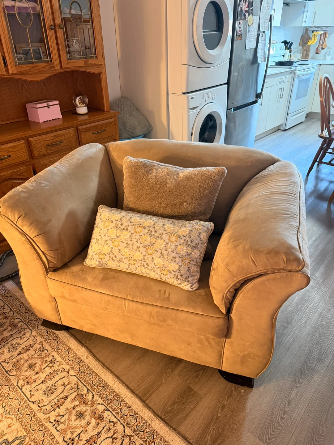 Tan Loveseat Sofa - photo 3