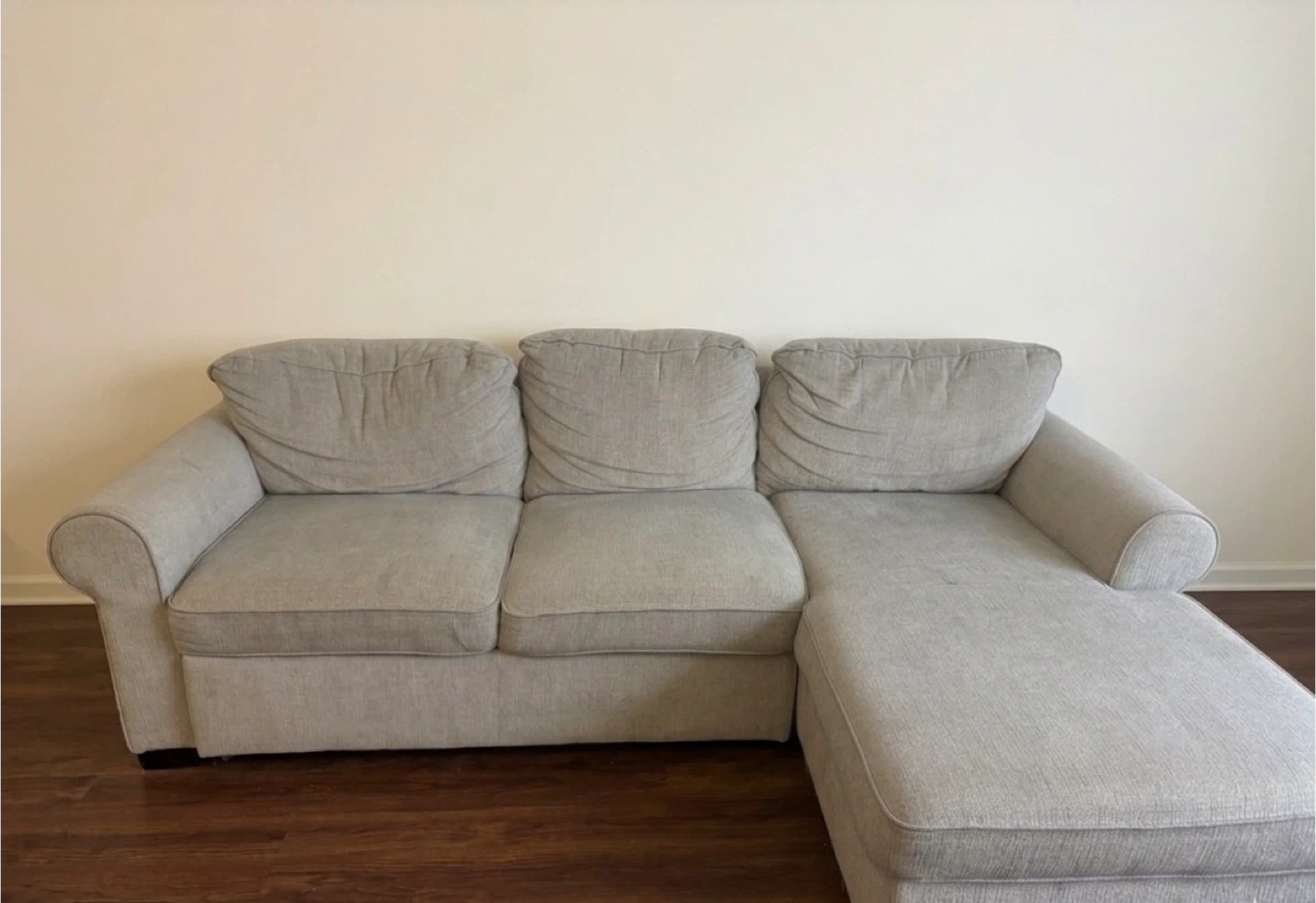 Light Grey Sofa bed with Chaise