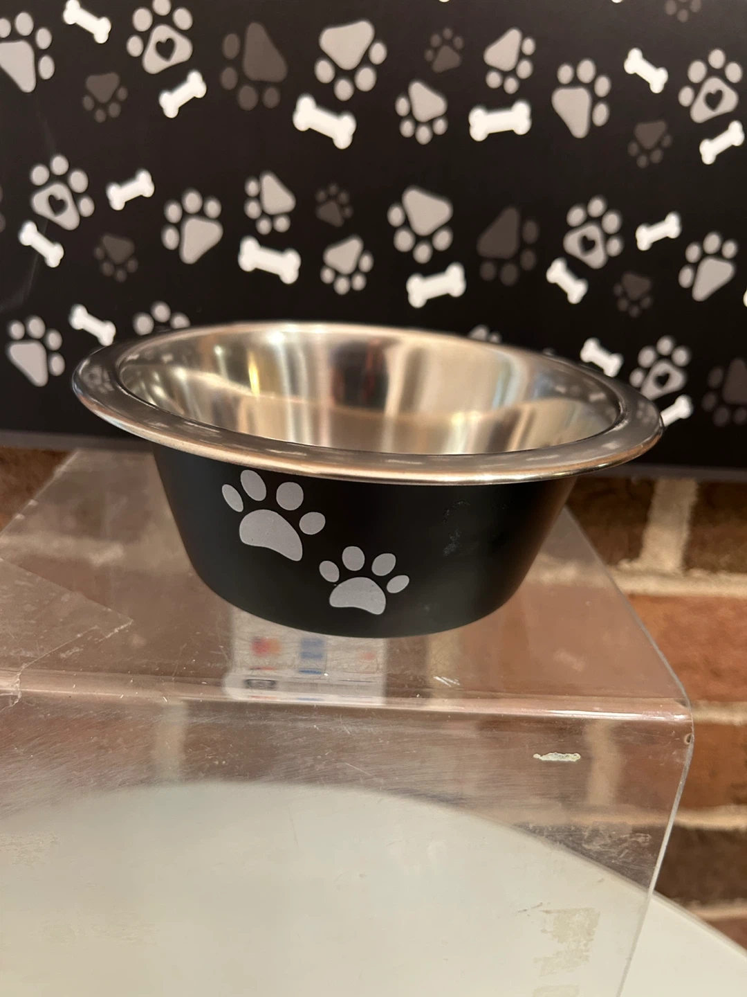 Meijer Stainless Steel Dog Bowl and waterproof mat