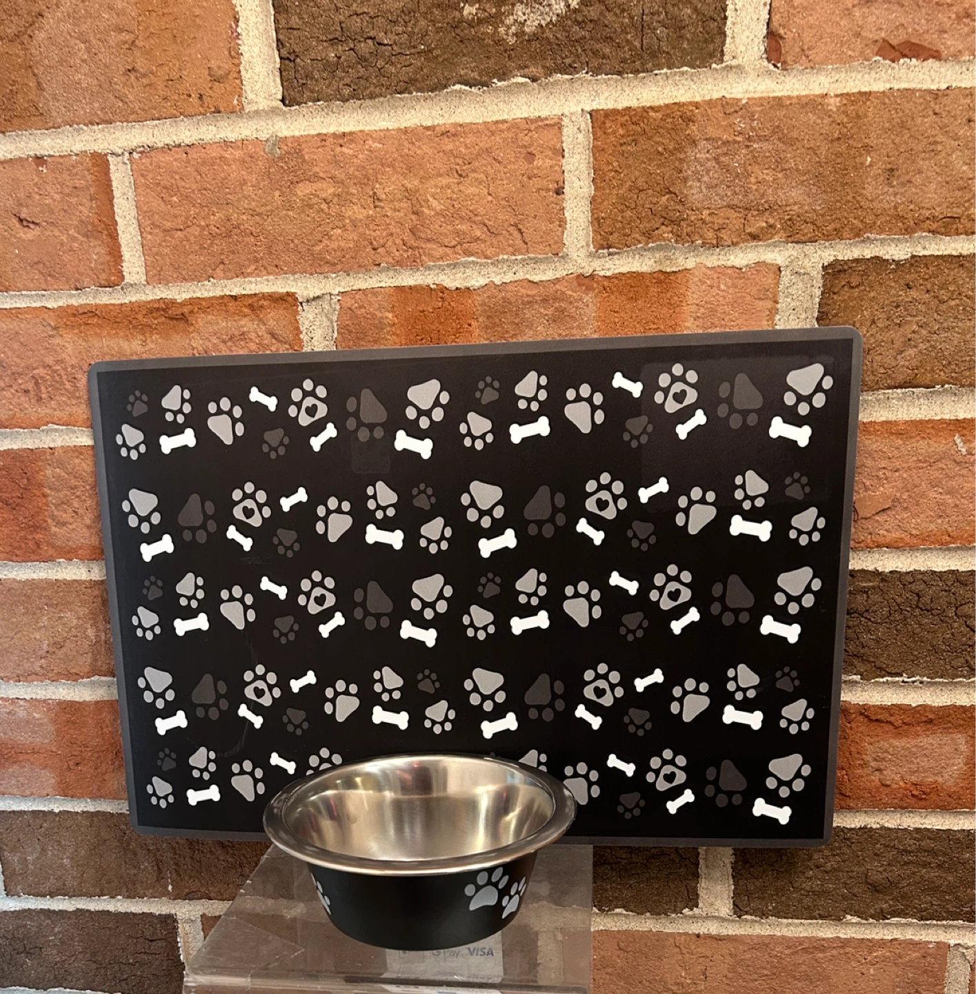 Meijer Stainless Steel Dog Bowl and waterproof mat - photo 2