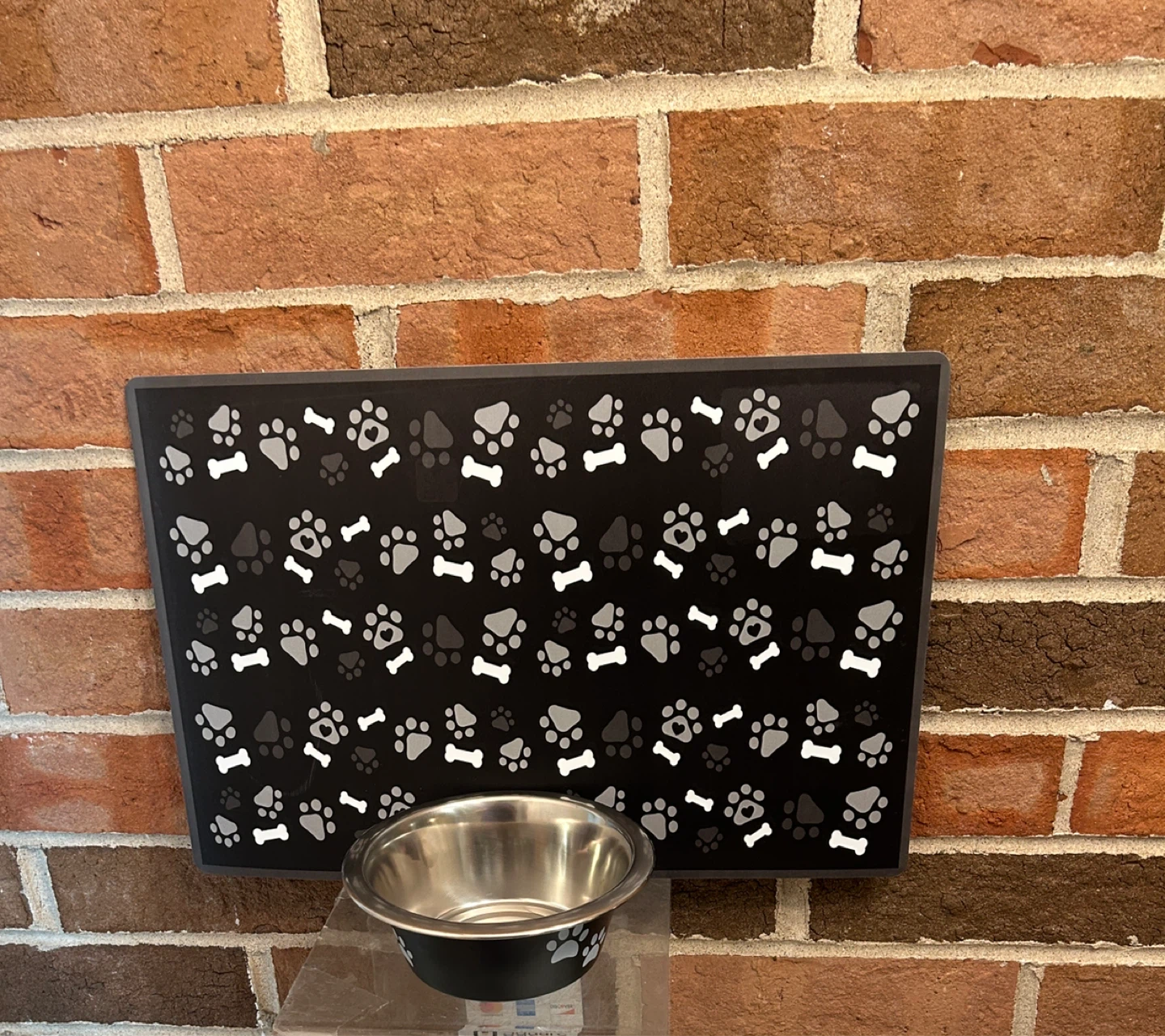 Meijer Stainless Steel Dog Bowl and waterproof mat - photo 3