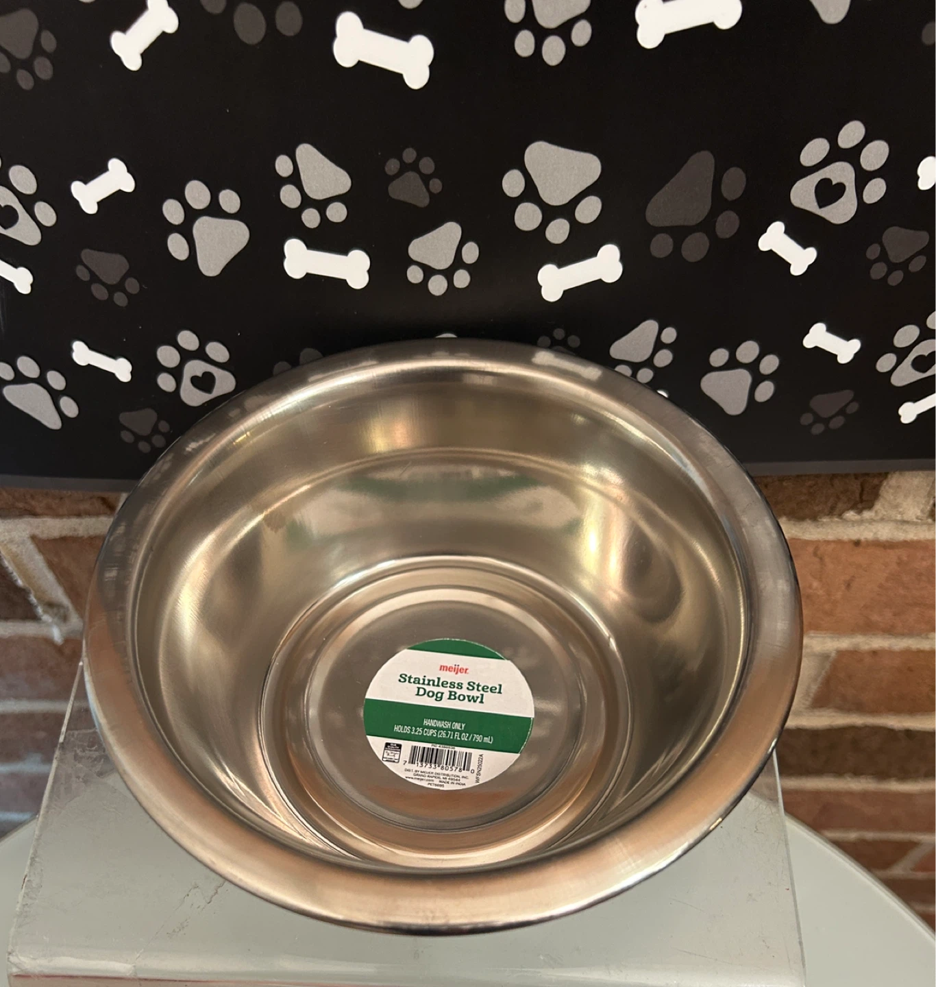 Meijer Stainless Steel Dog Bowl and waterproof mat - photo 4