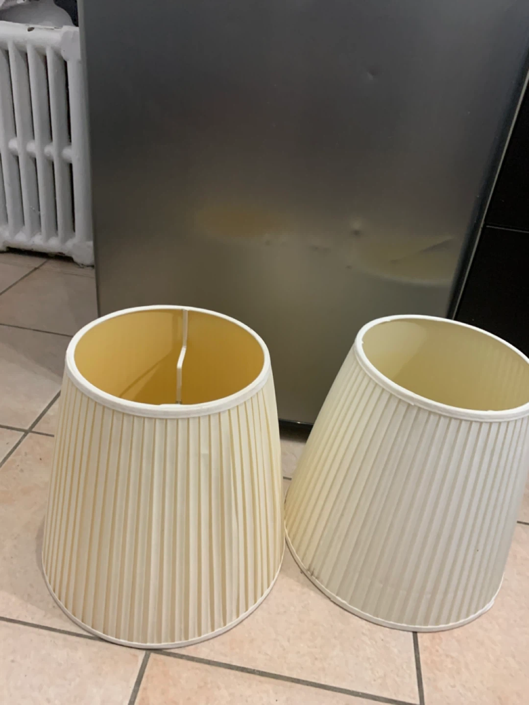 Set of 2 beige Lampshades