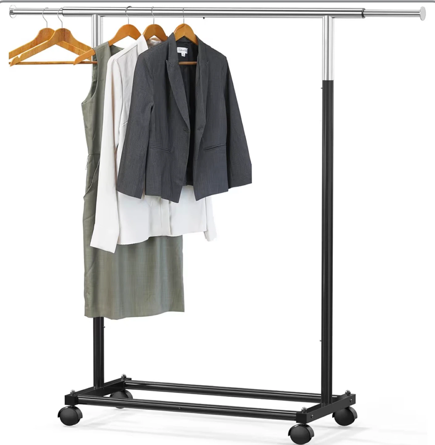Simple Houseware Rolling Garment Rack