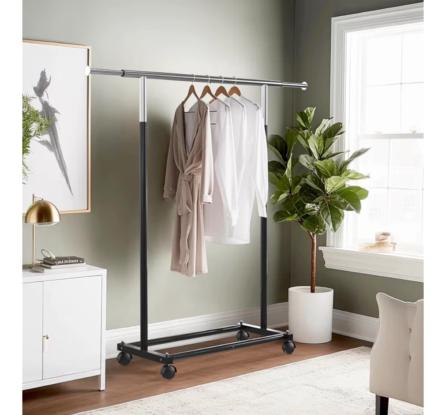 Simple Houseware Rolling Garment Rack - photo 2