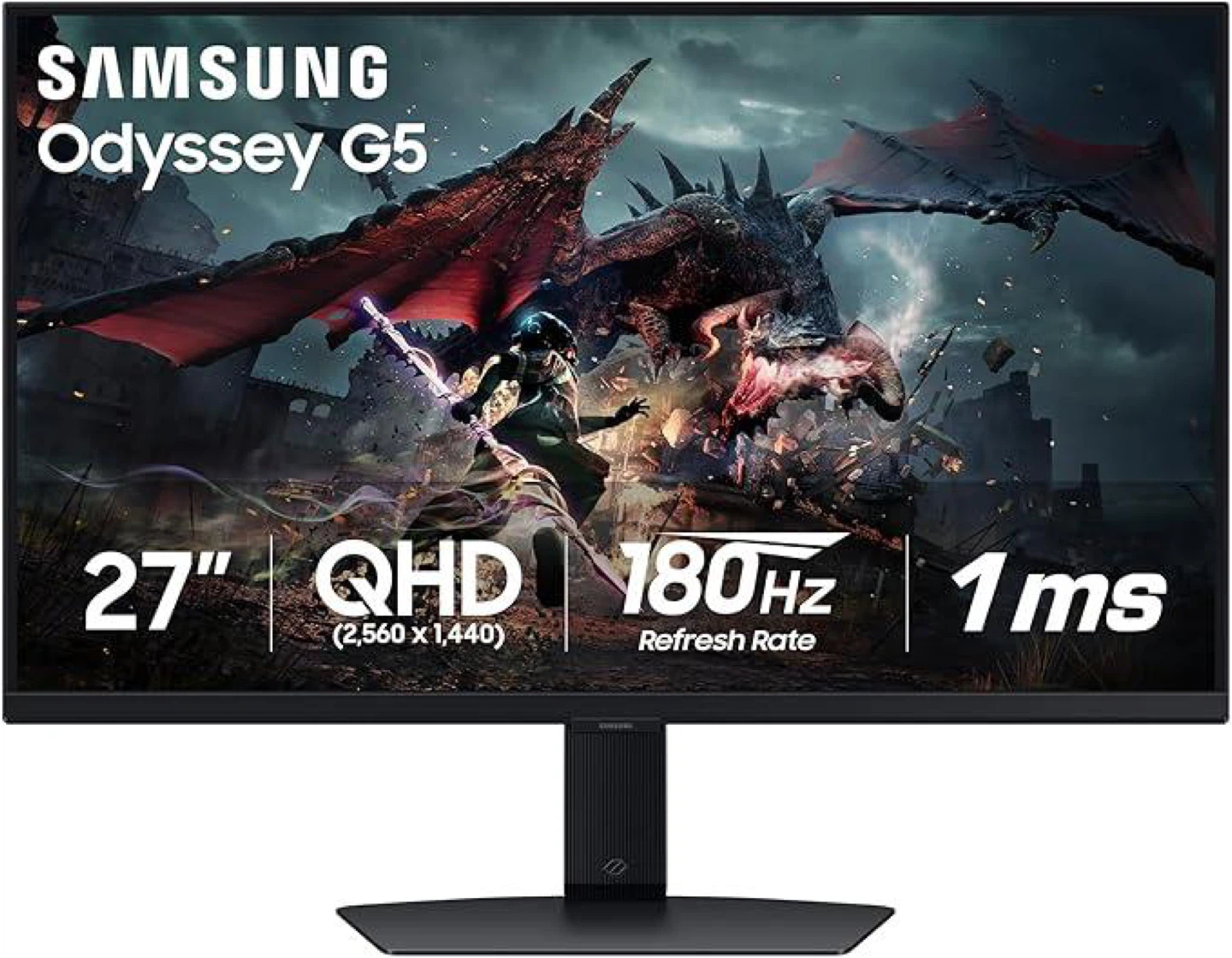 Samsung Odyssey G5 27" QHD 180Hz Gaming Monitor - photo 5