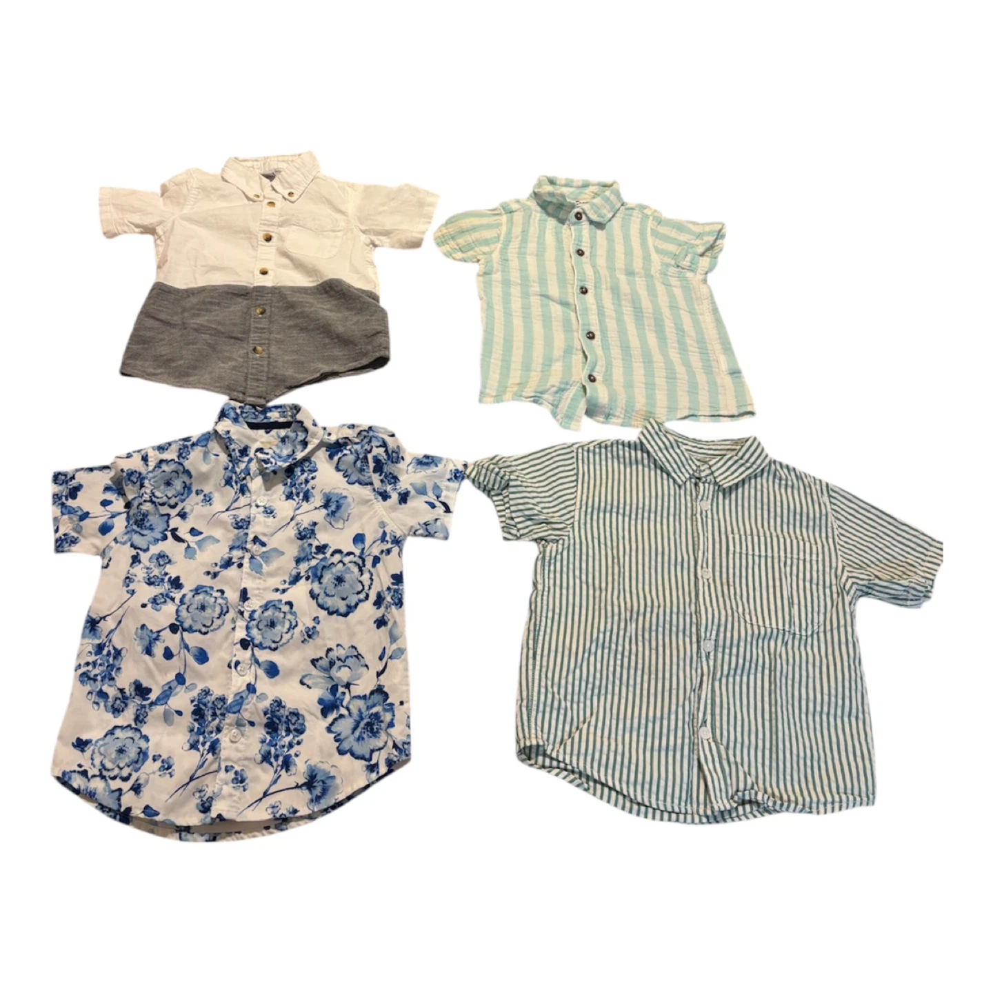 Four Boys' Short Sleeve Button-Down Shirts - photo 2