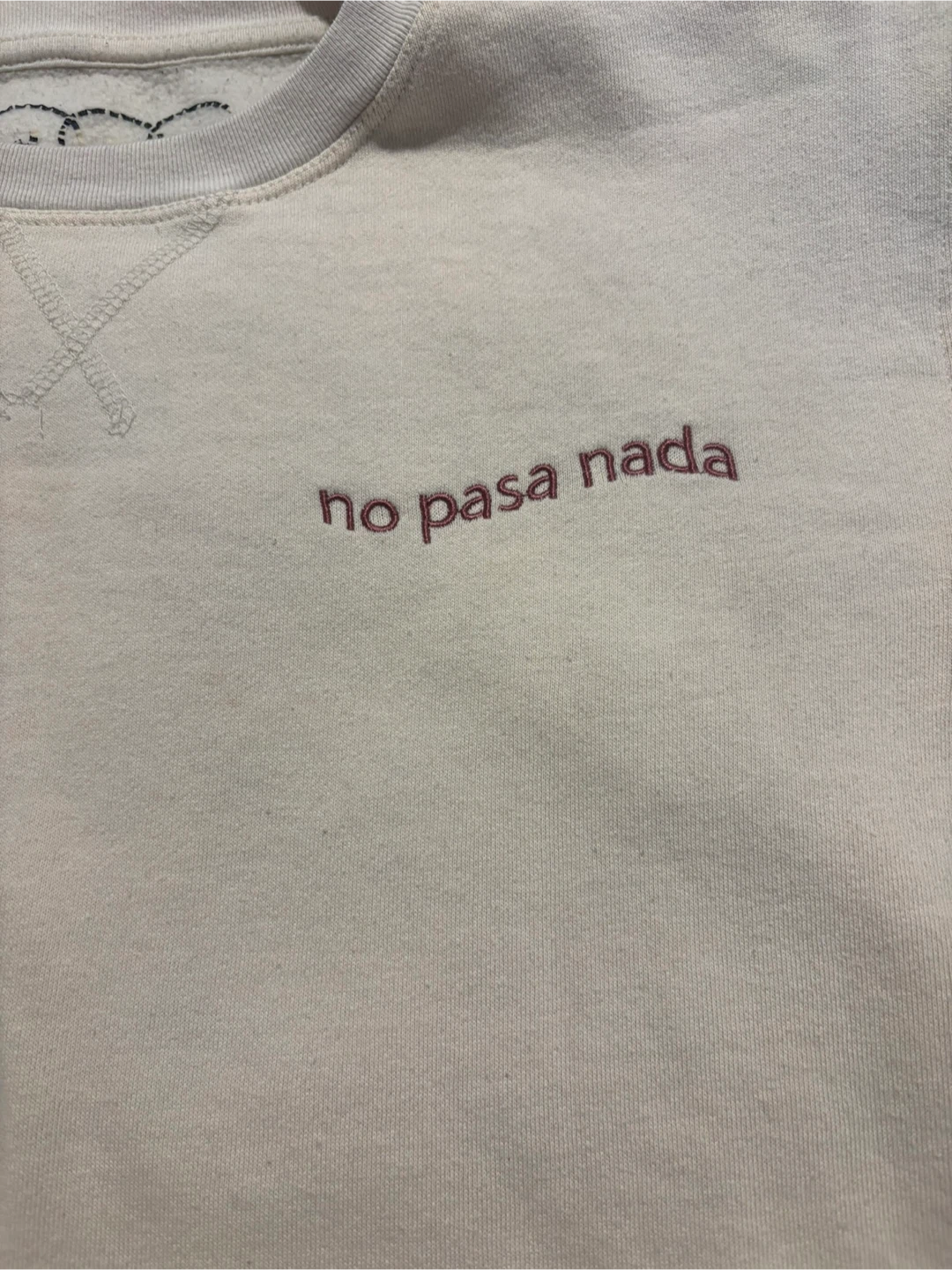 Women Cream 'No Pasa Nada' Sweatshirt - photo 3