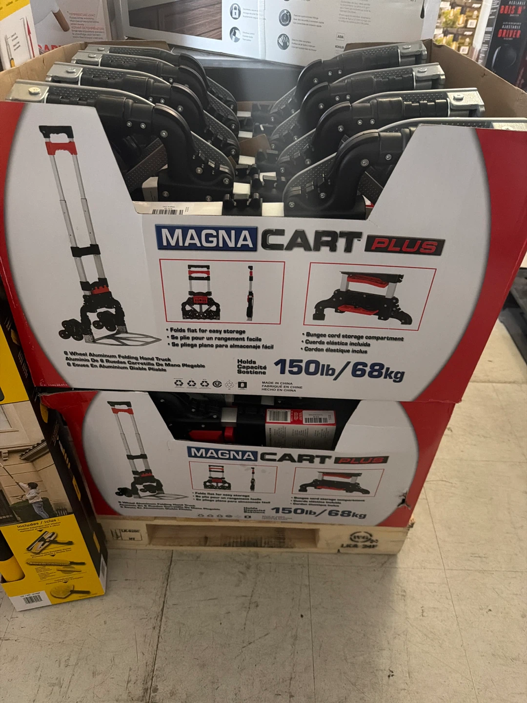 Magna Cart Plus 6 Wheel Aluminum Folding Hand Truck