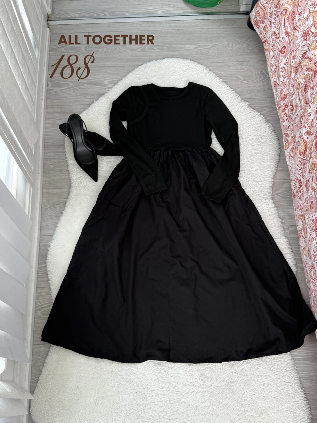 Black Dress and Black Heels - Size S-M / 38